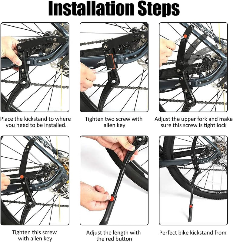✨ Premium Adjustable Bike Kickstand – Stability Meets Durability