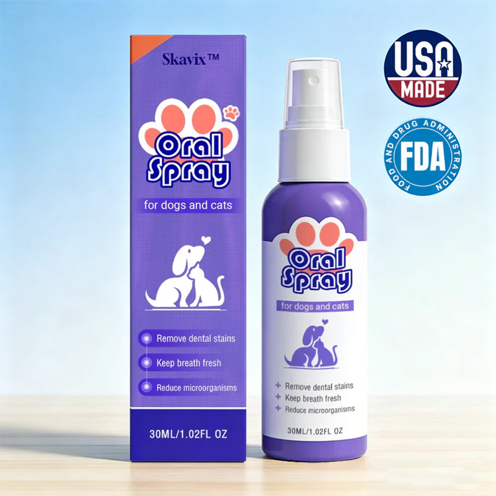 Pet Oral Spray ✅FDA Approved | Freshen Breath, Remove Tartar & Promote gum regeneration, stabilize teeth 🦷🦷