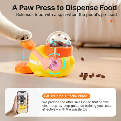 Turn Playtime Into Mealtime 🐱 | Duck Puzzle Treat Dispenser That Keeps Pets Busy & Happy