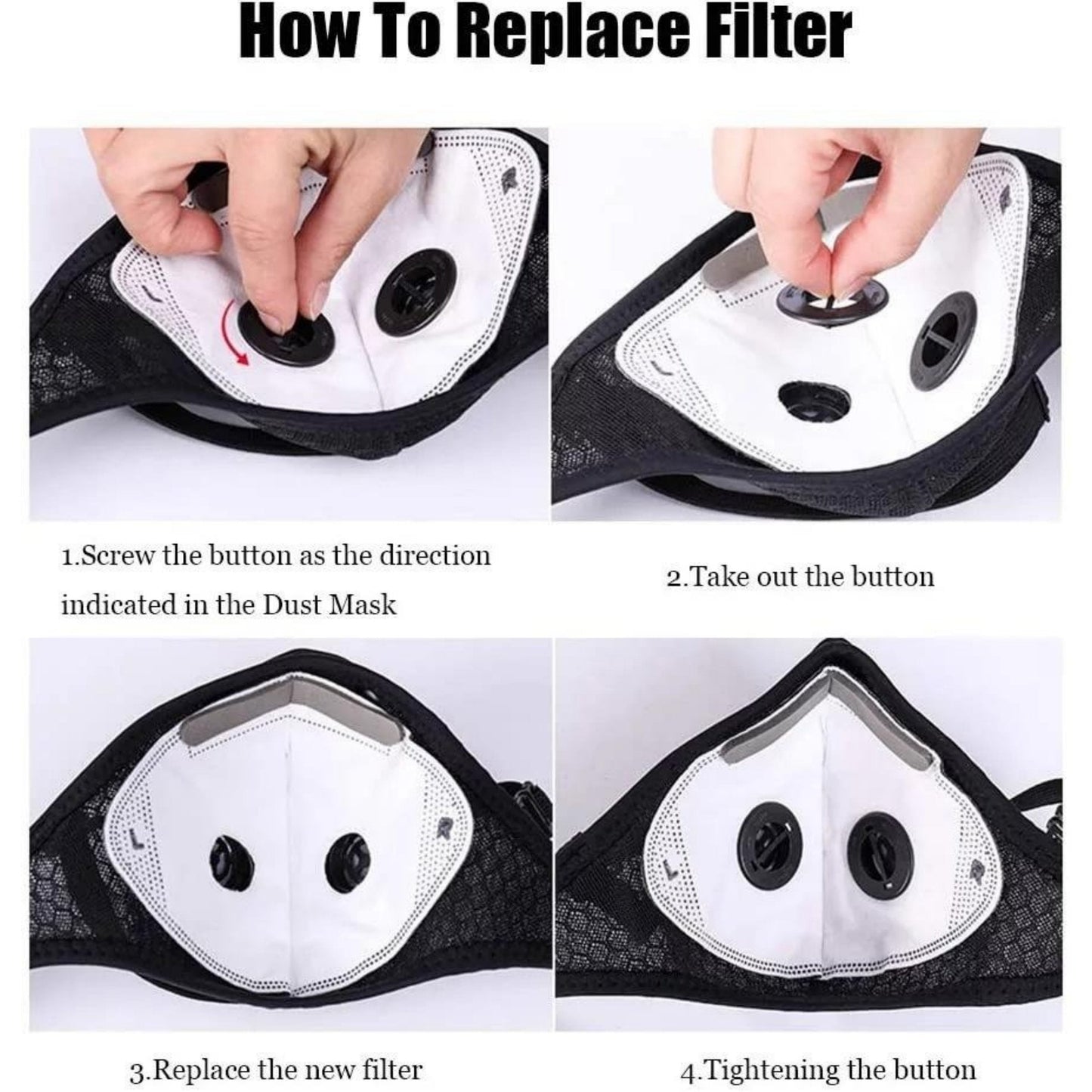 🔥LAST DAY 50% OFF -- 💖Reusable Carbon Filter Dust Mask – Built for Active Lifestyles
