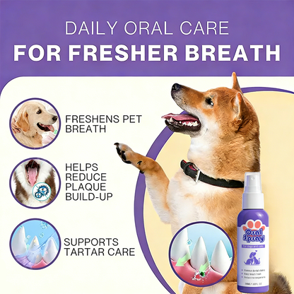 Pet Oral Spray ✅FDA Approved | Freshen Breath, Remove Tartar & Promote gum regeneration, stabilize teeth 🦷🦷