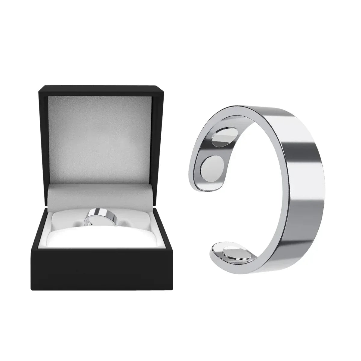 Magnetic Ring - Elegant Stainless Steel Ring - Magnet Rings