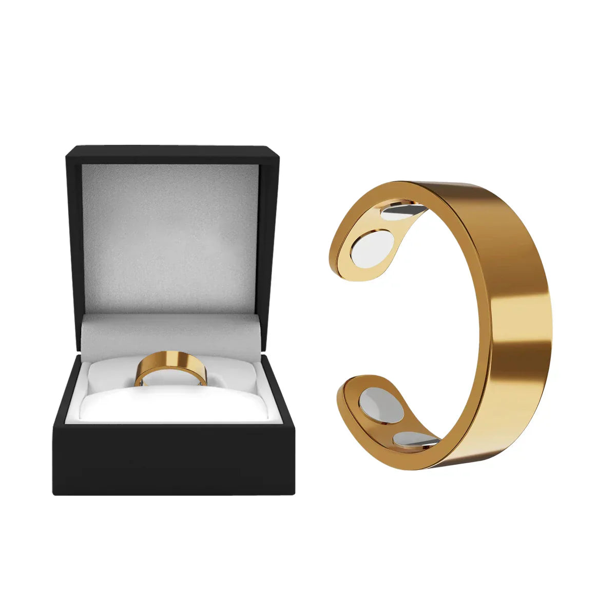 Magnetic Ring - Elegant Stainless Steel Ring - Magnet Rings