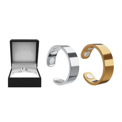 Magnetic Ring - Elegant Stainless Steel Ring - Magnet Rings