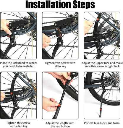 ✨ Premium Adjustable Bike Kickstand – Stability Meets Durability