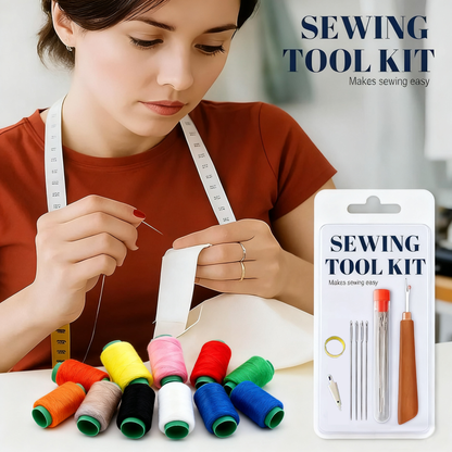 🔥2026 Pro Set | 34PCS Big Eye Sewing Needles – Steel Needle Kit