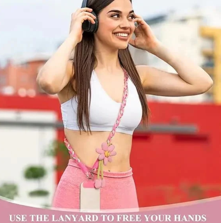 🌞Cute Floral Phone Crossbody Lanyard -Hands-Free & Stylish!