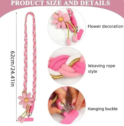 🌞Cute Floral Phone Crossbody Lanyard -Hands-Free & Stylish!