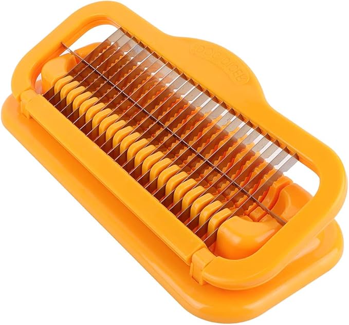 Larger Banana Slicer Egg Slicer for Hard Boiled Eggs, Stainless Steel & Aluminium Wires