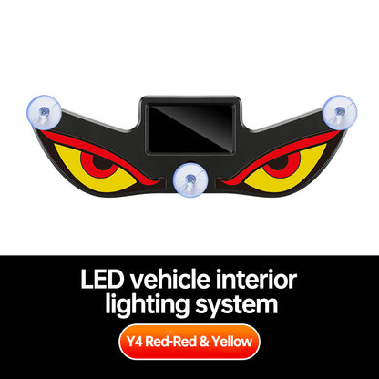 💥LAST DAY 70% OFF-🚗Car Rear Window Dynamic LED Display – Vampire Devil Eye Emoji Panel, Auto Decorative Light