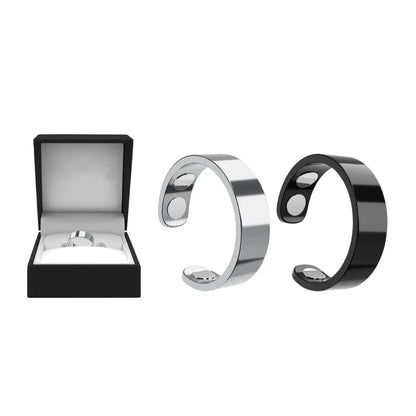 Magnetic Ring - Elegant Stainless Steel Ring - Magnet Rings