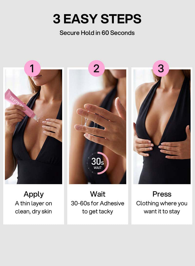 SEAGRIL® Professional Body Adhesive Sweat & Water Resistant Stain-Free Easy to Remove