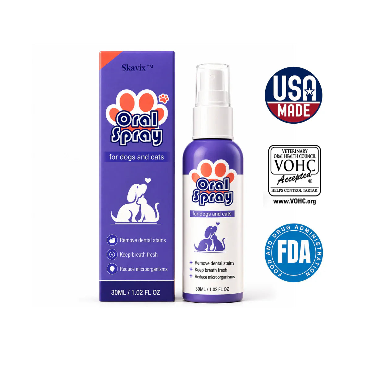 Pet Oral Spray ✅FDA Approved | Freshen Breath, Remove Tartar & Promote gum regeneration, stabilize teeth 🦷🦷